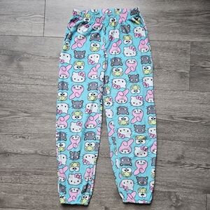 Sanrio HELLO KITTY & FRIENDS Pajama Pants - Blue and Pink size M 7/8
